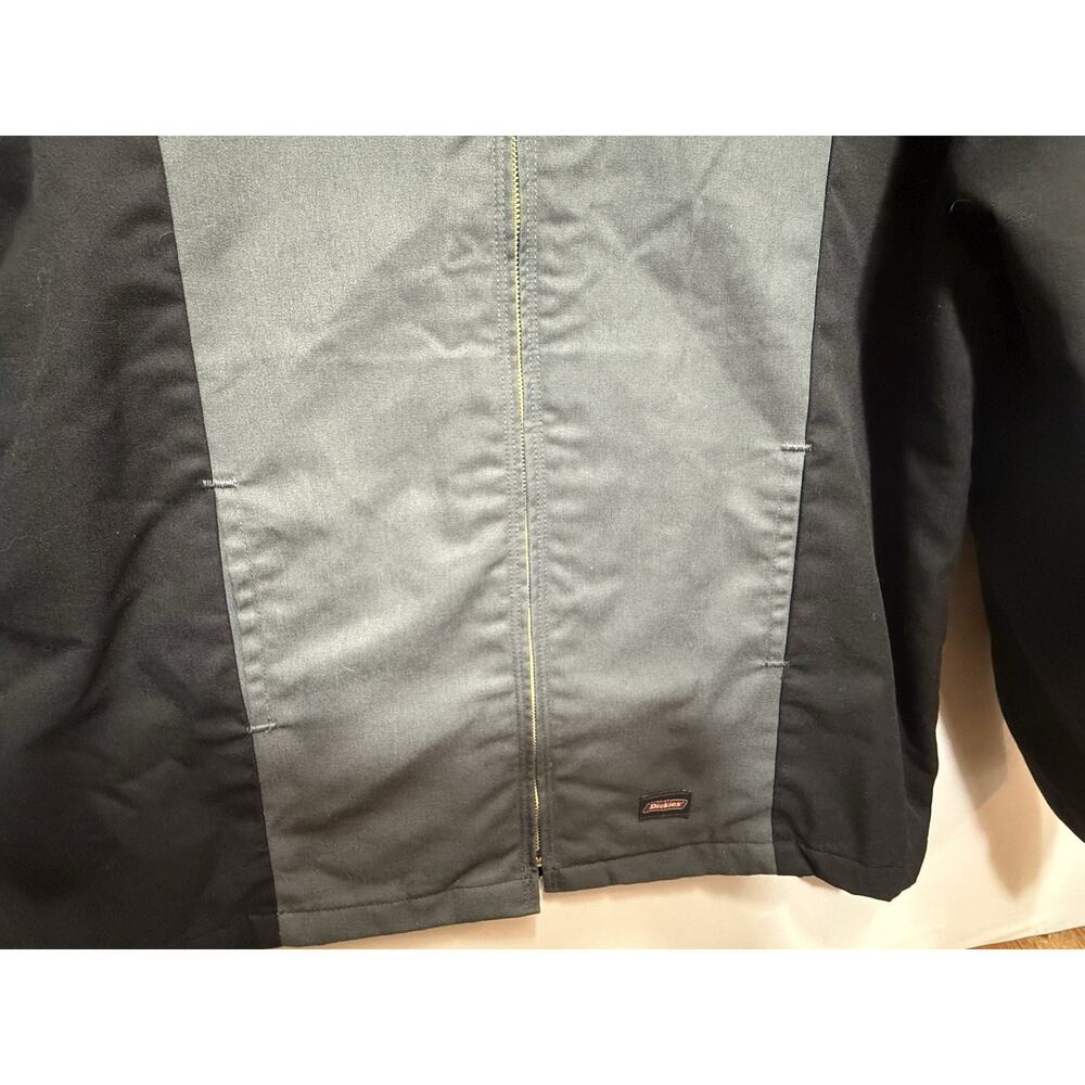 Vintage Dickies Eisenhower Jacket XL Black Gray Two Tone Quilted Work Coat USA - Picture 5 of 11